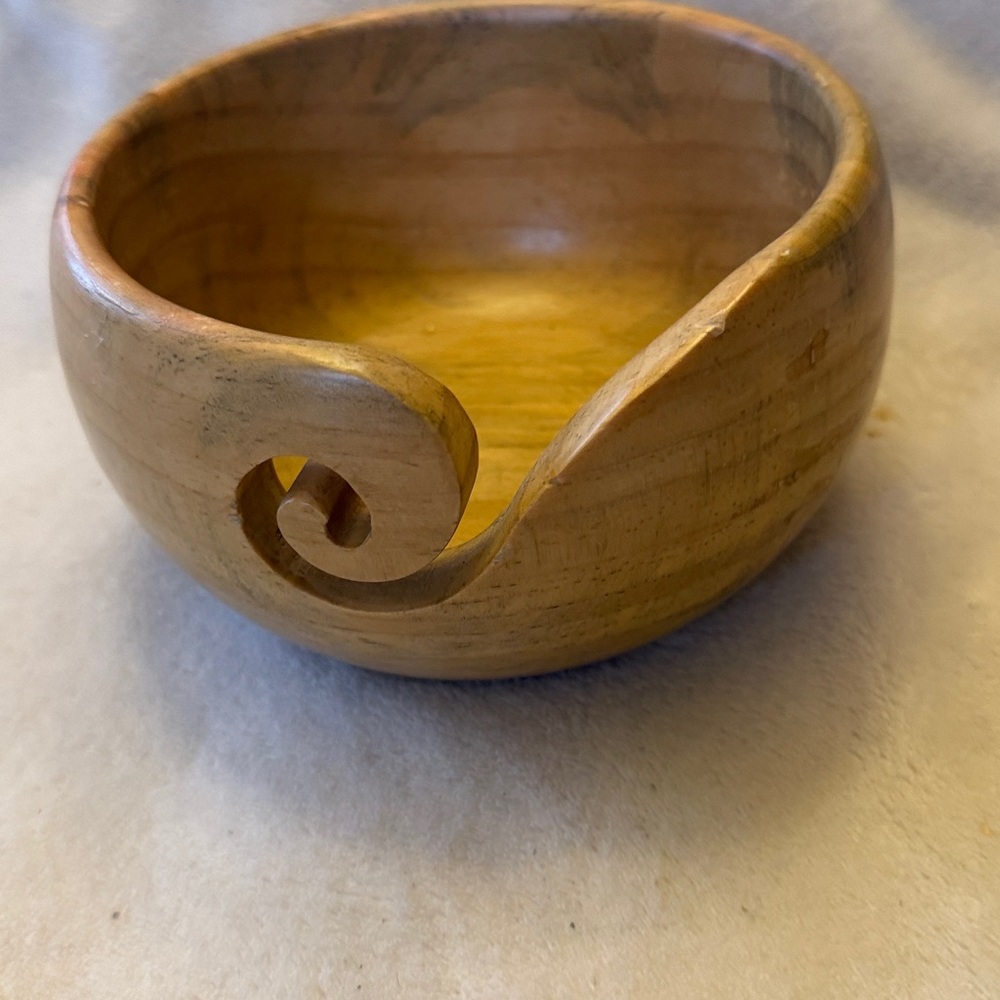 Handcrafted Wooden Yarn Bowl